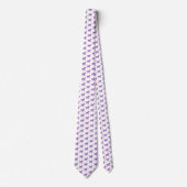 Cravate Sprocker Chien Espagnol Silhouette mignonne violet (Devant)
