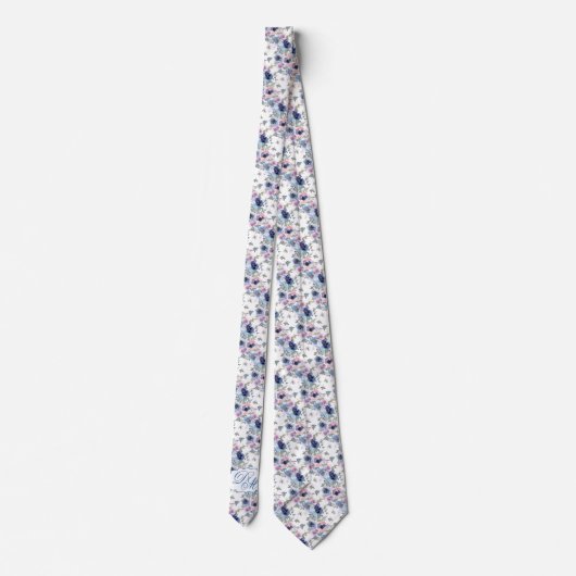 Cravate Spun Sugar & Skydiver Blue Mariage Keepsaké T (Dos)