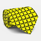 Cravate Squares Yellow (Roulé)