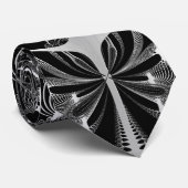 Cravate Squelette de relief de serpent - gris (Roulé)