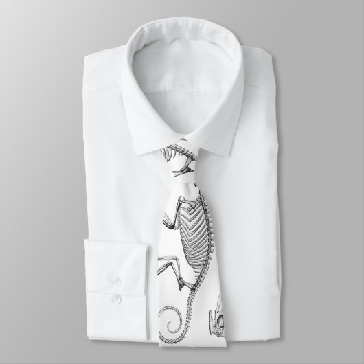 Cravate Squelette vintage de lézard (Attaché)