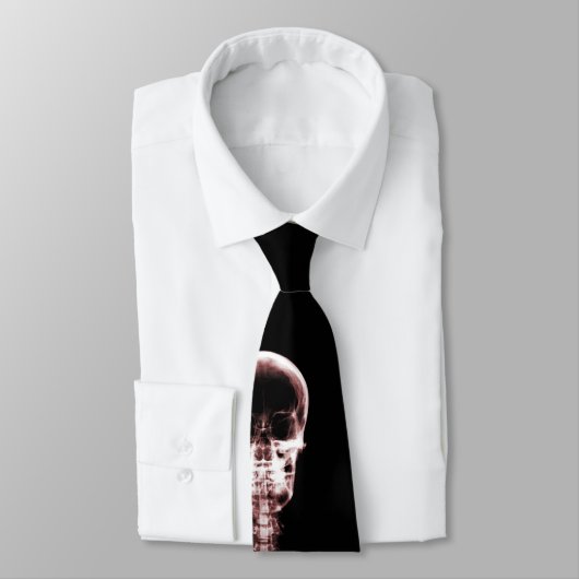 Cravate squelettique simple rouge de vision de (Attaché)