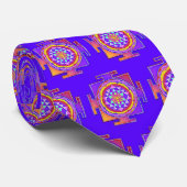 Cravate Sri Yantra - Symbole hindouiste Design 1 (Roulé)