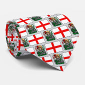 Cravate St. George et le Motif Drapeau Dragon & Anglais (Roulé)