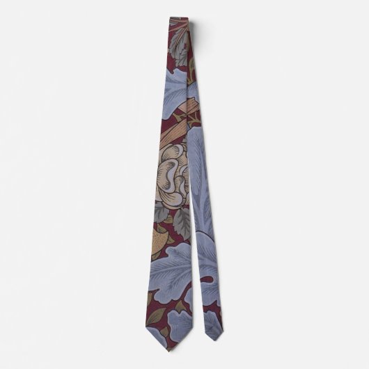Cravate St. James Acanthus Leaf Motif par William Morris (Devant)