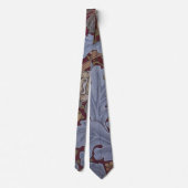 Cravate St. James Acanthus Leaf Motif par William Morris (Dos)