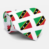 Cravate St Kitts et drapeau du Niévès (Roulé)