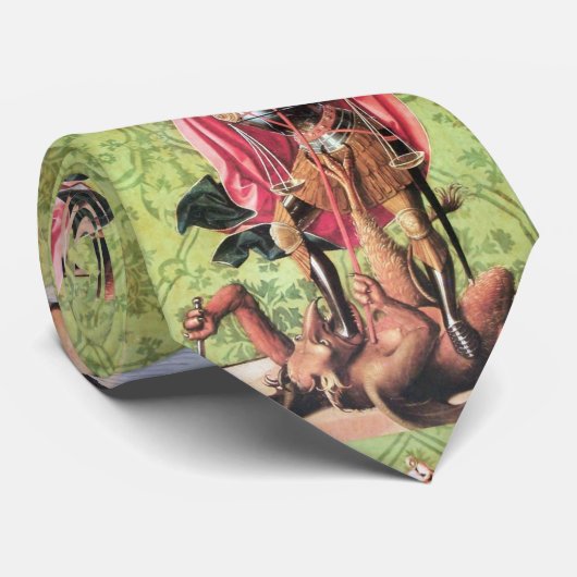 CRAVATE ST. MICHAEL, DRAGON ET JUSTICE (Roulé)