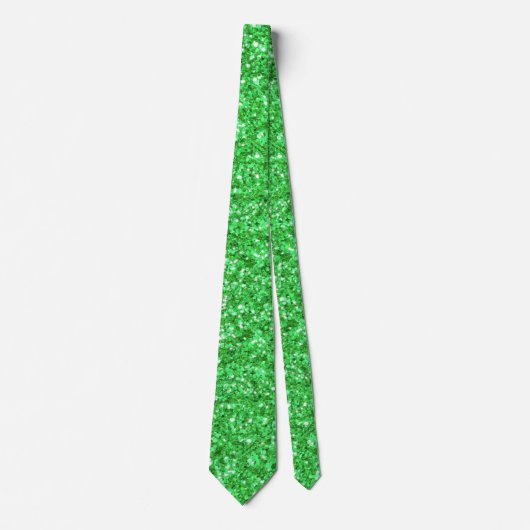 Cravate St Patrick’s day scintillant parties scintillant K (Devant)