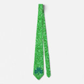 Cravate St Patrick’s day scintillant parties scintillant K (Devant)