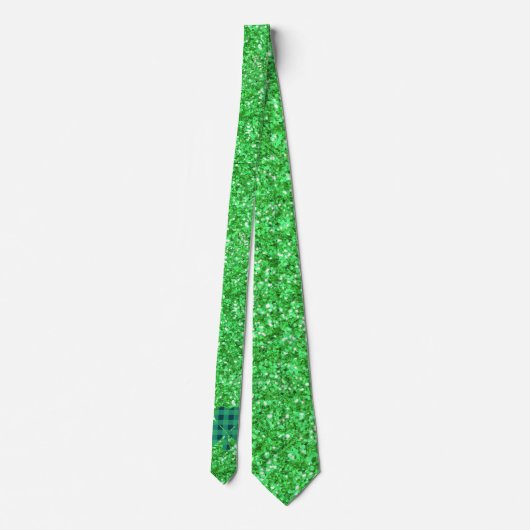 Cravate St Patrick’s day scintillant parties scintillant K (Dos)