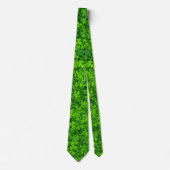 Cravate St. Patrick Shamrock Clovers Green Irish Irlande (Devant)