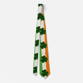 Cravate St Patrick Shamrock Clovers Irish Flag Irlande (Dos)