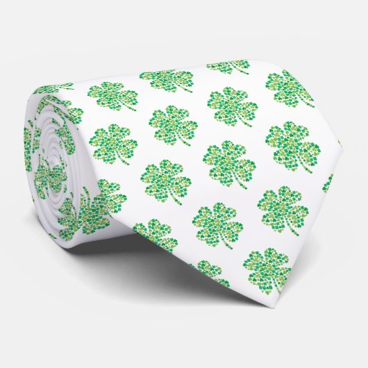 Cravate St. Patrick's Clover Men's Tie (Roulé)