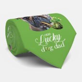 Cravate St. Patrick's Day Chien Papa Custom Funny Chien ph (Roulé)