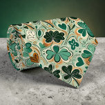 Cravate St. Patrick's Day Clover Custom Necktie<br><div class="desc">Celebrate St. Patrick's Day in style with this custom-designed necktie! Featuring a vibrant green clover pattern, this necktie is perfect for adding a touch of Irish charm to any outfit. The classic necktie design is both sophisticated and festive, making it an ideal accessory for St. Patrick's Day celebrations, parties, or...</div>
