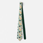 Cravate St. Patrick's Day Clover Custom Necktie (Devant)