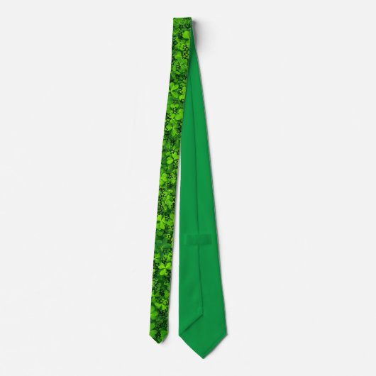 Cravate St. Patrick's Day clovers and stars Tie (Dos)