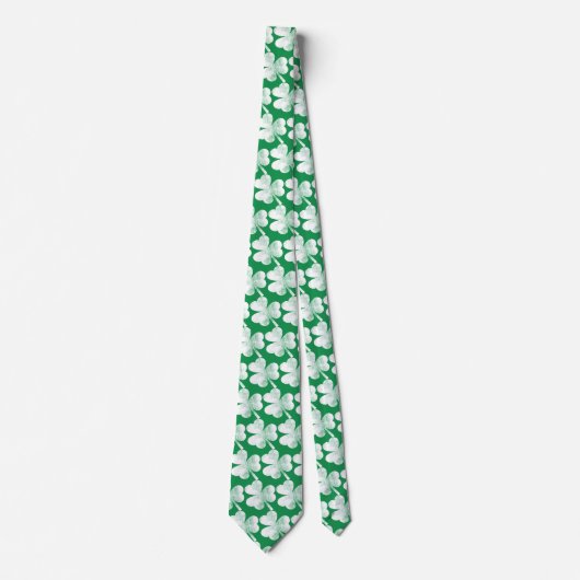 Cravate St. Patrick's Day Cool Shamrock irlandais Motif (Devant)