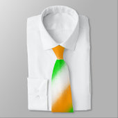 Cravate St Patrick's Day Couleurs irlandaises : Vert orang (Attaché)