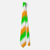 Cravate St Patrick's Day Couleurs irlandaises : Vert orang (Devant)