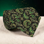 Cravate St. Patrick's Day Paisley Custom Necktie<br><div class="desc">Celebrate St. Patrick's Day in style with this custom paisley necktie! This unique necktie features a vibrant and eye-catching paisley pattern, perfect for adding a touch of Irish flair to any outfit. Made with high-quality materials, this necktie is both comfortable and durable, ensuring it will be a treasured accessory for...</div>