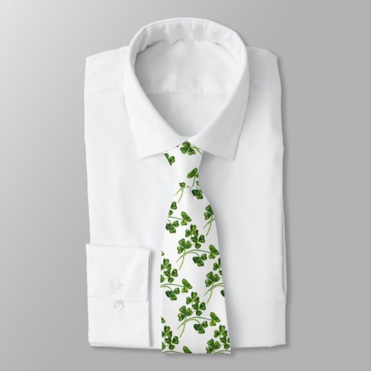 CRAVATE ST PATRICK'S DAY PARTY VERT SHAMROCK IRLANDAIS (Attaché)