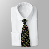 Cravate ST PATRICK'S DAY, SHAMROCKS ET HORSESHOE Black (Attaché)