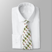 Cravate ST PATRICK'S DAY, SHAMROCKS ET HORSESHOE White (Attaché)