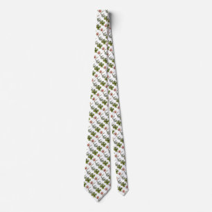 Cravate ST PATRICK'S DAY, SHAMROCKS ET HORSESHOE White