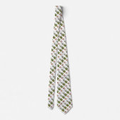 Cravate ST PATRICK'S DAY, SHAMROCKS ET HORSESHOE White (Dos)