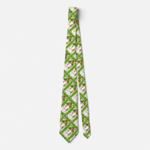 CRAVATE ST.PATRICK'S DAY SHAMROCKS VERTS ET TRINITÉ