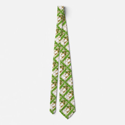 CRAVATE ST.PATRICK'S DAY SHAMROCKS VERTS ET TRINITÉ (Dos)