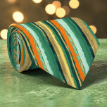 Cravate St. Patrick's Day Striped Custom Necktie<br><div class="desc">Celebrate St. Patrick's Day in style with this custom-designed necktie! This eye-catching tie features vibrant, festive stripes, perfect for adding a touch of Irish charm to any outfit. Whether you're attending a parade, a party, or simply want to show your Irish pride, this necktie is a fantastic choice. It's a...</div>