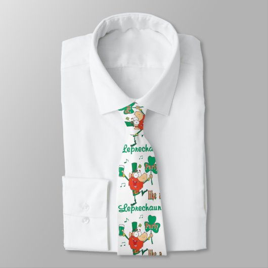 Cravate St. Patrick's Leprechaun Party Necktie (Attaché)
