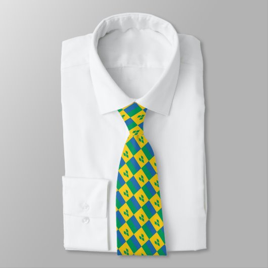 Cravate ST VINCENT GRENADINES Écriture chrétienne Monogram (Attaché)