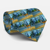 Cravate Stade / Buck Deer, Ciel bleu clair (Roulé)