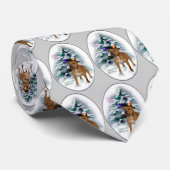 Cravate Staffordshire Bull Terrier Cadeaux de Noël (Roulé)