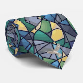 Cravate Stained glass and dove classic neck tie (Roulé)