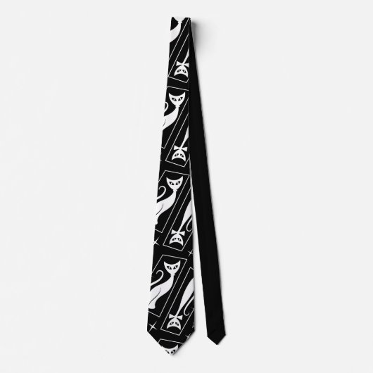 Cravate Star atomique Cool Cat MidCentury Moderne MCM MOD (Devant)