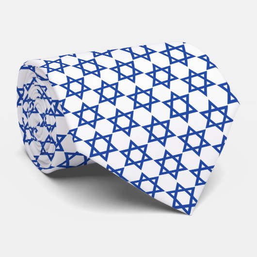 Cravate Star Bleue De David White (Roulé)
