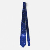 Cravate Star Galaxy On Blue (Devant)