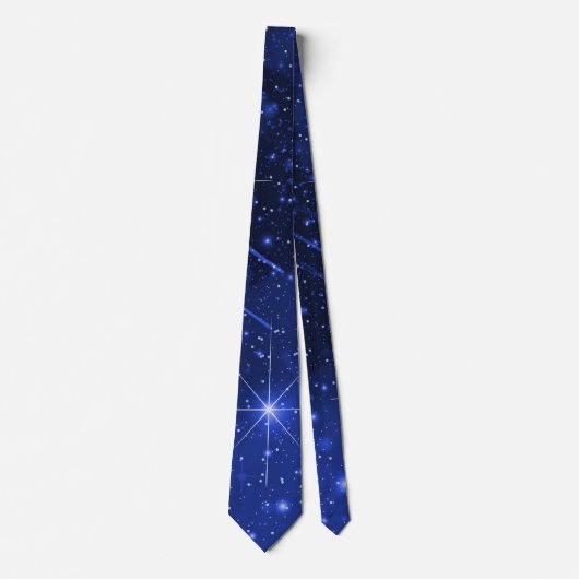 Cravate Star Galaxy On Blue (Devant)