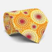 Cravate Starburbs et pingwheel, safran et raisin (Roulé)