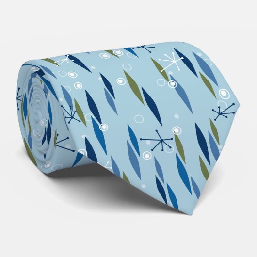 Cravate Starburst bleu et vert de style moderne de la (Roulé)