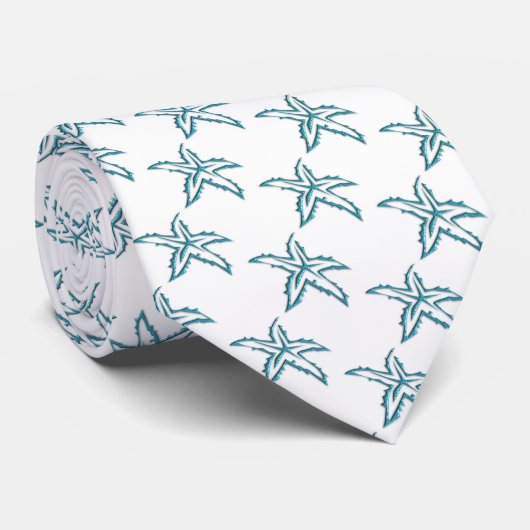 Cravate Starfish turquoise (Roulé)