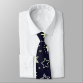 Cravate Starry Moon Motif (Attaché)