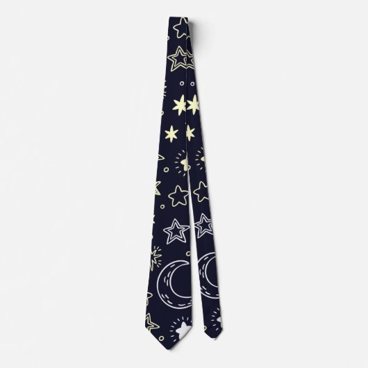 Cravate Starry Moon Motif (Devant)