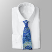 Cravate Starry Night Van Gogh Art (Attaché)