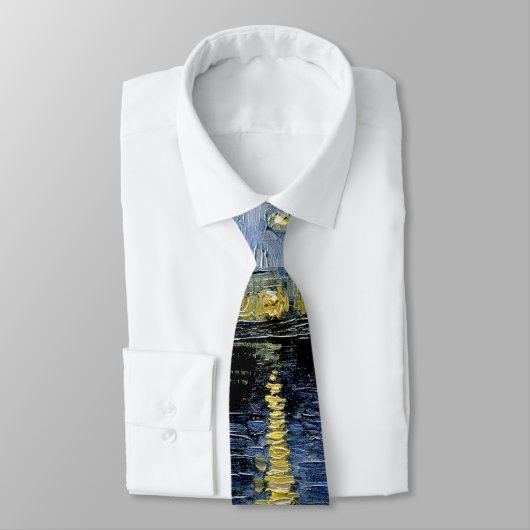 Cravate Starry Night Vincent van Gogh (Attaché)